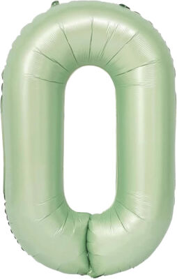 Rakam Balon Su Yeşili 0 Rakamı - 100CM - 1