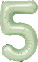 Rakam Balon Su Yeşili 5 Rakamı - 100CM - Parti Yıldızı