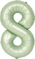 Rakam Balon Su Yeşili 8 Rakamı - 100CM - Parti Yıldızı