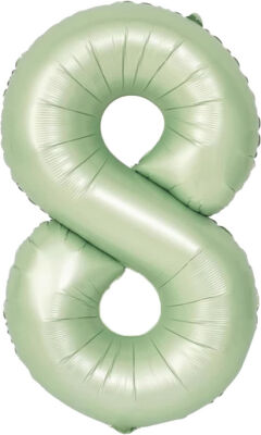 Rakam Balon Su Yeşili 8 Rakamı - 100CM - 1