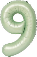 Rakam Balon Su Yeşili 9 Rakamı - 100CM - Parti Yıldızı
