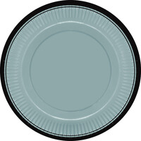 Retro Ada Mavisi Renk Tabak 8 Adet - Parti Yıldızı