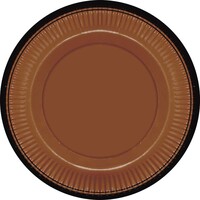 Retro Tarçın Renk Tabak 8 Adet - Parti Yıldızı