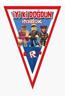 Roblox İyi Ki Doğdun Bayrak Afiş - Parti Yıldızı