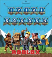 Roblox İyi ki Doğdun Harf Afiş - Parti Yıldızı