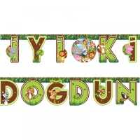 Safari Temalı İyiki Doğdun Harf Afiş - Parti Yıldızı