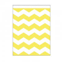 Sarı Dalgalı Karton Şeker Poşeti 10 Adet - Parti Yıldızı