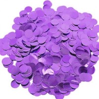 Şeffaf Balon İçi Mor Rengi Folyo Konfeti - Parti Yıldızı