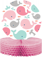 Sevimli Balina Pembe Masa Orta Süsü - Parti Yıldızı