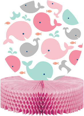 Sevimli Balina Pembe Masa Orta Süsü - 1