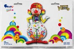 Sevimli Palyaço Jumbo Folyo Balon - 1