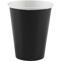 Siyah Renk Bardak 8 Adet (266 ML) - Parti Yıldızı