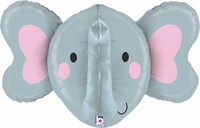 SShape 3D Fil Kafası Folyo Balon 86cm - 1