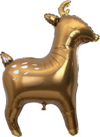 Sshape Altın Ren Geyiği Folyo Balon - Parti Yıldızı