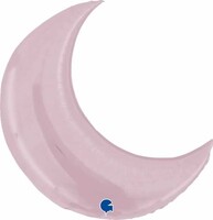 Sshape Ay Şeklinde Bebek Pembe Folyo Balon 91cm - Parti Yıldızı