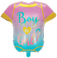 SShape Bebek Kıyafeti Folyo Boy Or Girl - Parti Yıldızı