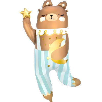 SShape Dans Eden Ayı Folyo Balon 79cm - 1