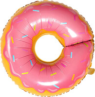 SShape Donut Şekilli Pembe Balon - Parti Yıldızı