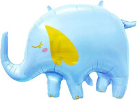 Sshape Fil Şekilli Folyo Balon 85cm Mavi Renk - Parti Yıldızı