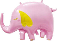 Sshape Fil Şekilli Folyo Balon 85cm Pembe Renk - Parti Yıldızı