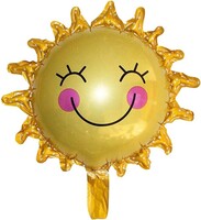 Sshape Gülen Güneş Folyo Balon - Parti Yıldızı