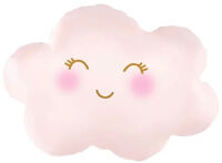 Sshape Gülümseyen Pembe Bulut Folyo Balon 72-56cm - Parti Yıldızı