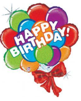 SShape Happy Birthday Baskılı Balon Buketi 94cm - 