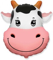 SShape İnek Kafası Folyo Balon 56cm - Parti Yıldızı