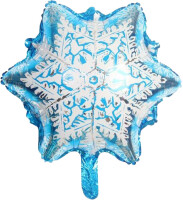 SShape Kar Tanesi Folyo Balon 58cm - Parti Yıldızı