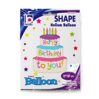 SShape Katlı Pasta H. Birthday To You Balon 69cm - 2