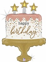 SShape Konfeti Desenli Pasta Şekilli Folyo Balon 33