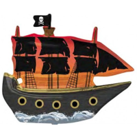 SShape Korsan Gemisi Folyo Balon - Parti Yıldızı