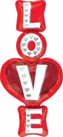 SShape LOVE Folyo Balon 50x99 cm - Parti Yıldızı