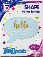 Sshape Merhaba Bebek ( Erkek ) Folyo Balon 61cm - 1
