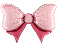 SShape Pembe Fiyonk Şekilli Folyo Balon - Parti Yıldızı