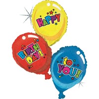 SShape Pırıltılı Renkli Uçan Balon H. B.To You - 2