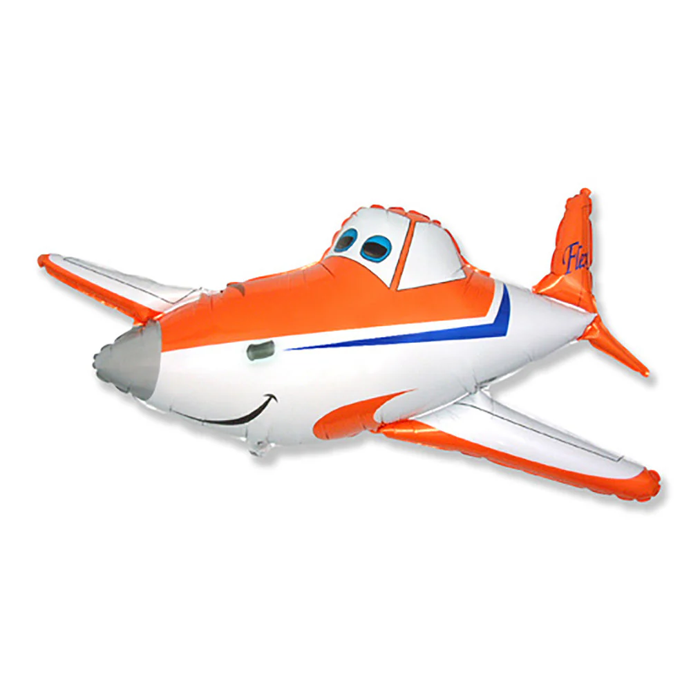 SShape Race Plane Folyo Balon - Parti Yıldızı