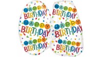 SShape Renkli Birthday 40 Rakamı Balon 60x55cm - 2