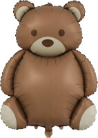 SShape Retro Büyük Ayı Folyo Balon 90cm - Parti Yıldızı