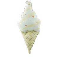 SShape Retro Dondurma Folyo Balon 88x42cm - Parti Yıldızı