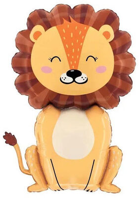 SShape Sevimli Aslan Folyo Balon 101cm - 1