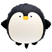 SShape Sevimli Penguen Şekilli Folyo Balon 59cm - Parti Yıldızı