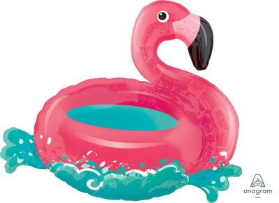 Sshape Şişme Flamingo Şeklinde Folyo Balon 76x68cm - 1