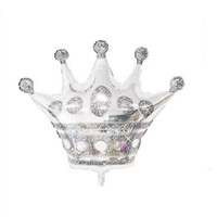 SShape Taç Şekilli Folyo Balon - Gümüş 40