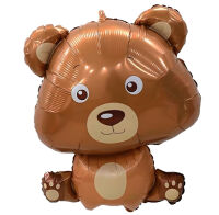 SShape Yavru Ayı Şekilli Folyo Balon 80x60cm - Parti Yıldızı