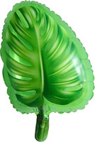 Sshape Yaprak Şekilli Folyo Balon Koyu Renk 53x27cm - Parti Yıldızı