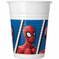 Team Up Spiderman Plastik Bardak 8 Adet - Parti Yıldızı