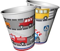 Trafik Temalı Bardak - Parti Yıldızı