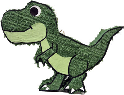 Yeni Yeşil Dinozor Şekilli Pinyata 73x10x65cm - 1