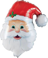 Yılbaşı Folyo Balon Noel Baba Kafası 63 cm - Parti Yıldızı